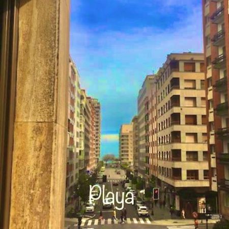 Rocamar Centro Playa San Lorenzo - Parking Gratuito Gijon Bagian luar foto